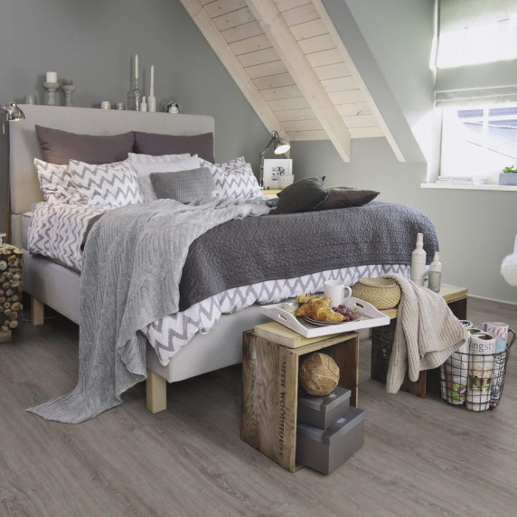 Плитка ПВХ - Виниловый ламинат WINEO Ponza Smoky Oak | DB00067 ПВХ пол: Виниловый ламинат WINEO Ponza Smoky Oak | DB00067