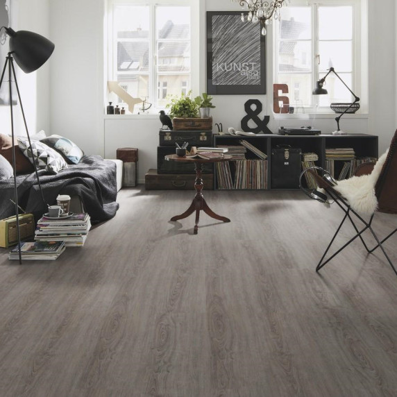Плитка ПВХ - Виниловый ламинат WINEO Ponza Smoky Oak | DB00067 ПВХ пол: Виниловый ламинат WINEO Ponza Smoky Oak | DB00067
