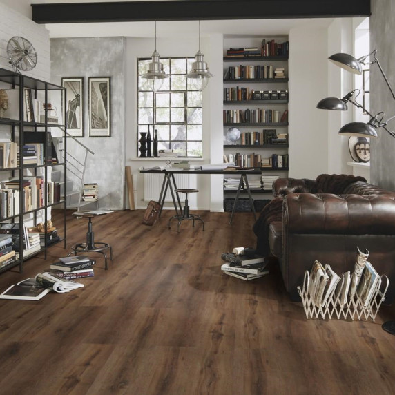 ПВХ пол: Виниловый ламинат WINEO Santorini Deep Oak | DB00061