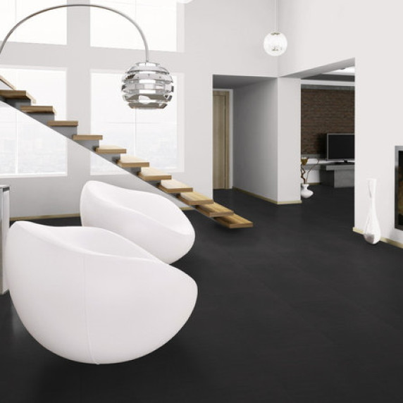ПВХ пол: Виниловый ламинат WINEO Solid Black | DB00103-1