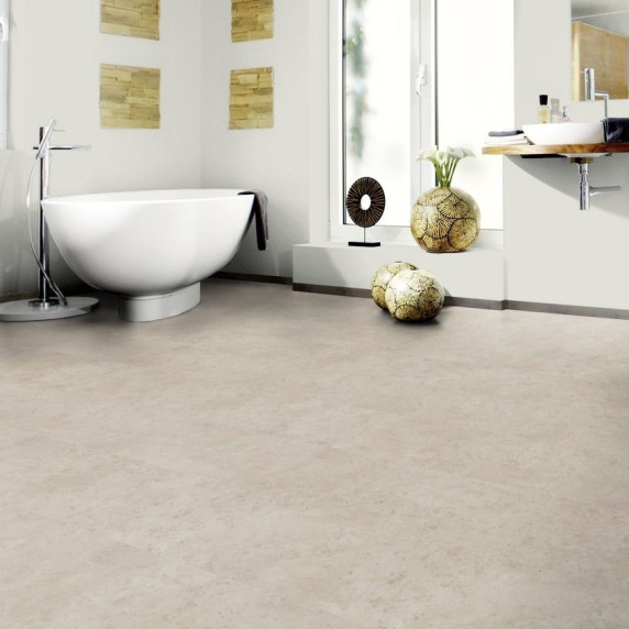 ПВХ пол: Виниловый ламинат WINEO 400 Stone Patience Concrete Pure (замок) | DLC00139